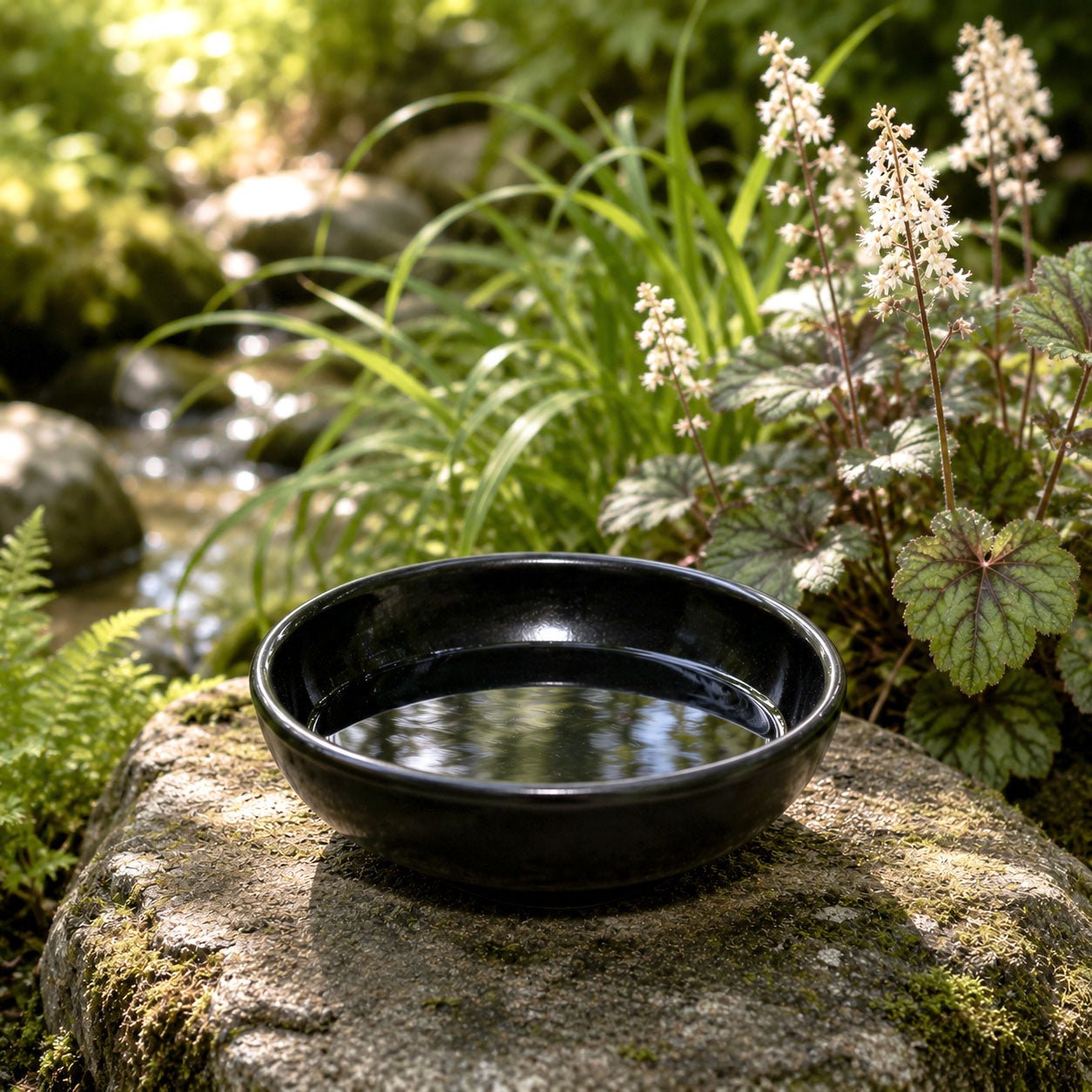 Black Scrying Bowl 6 in