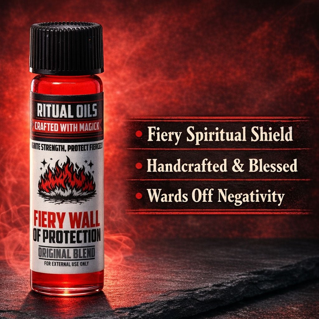 Fiery Wall of Protection Ritual Oil by 13 Moons