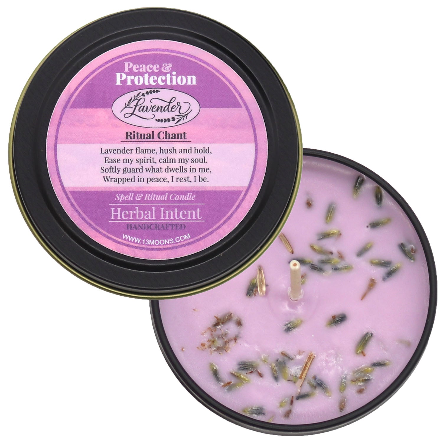 Lavender Peace & Protection Spell Candle
