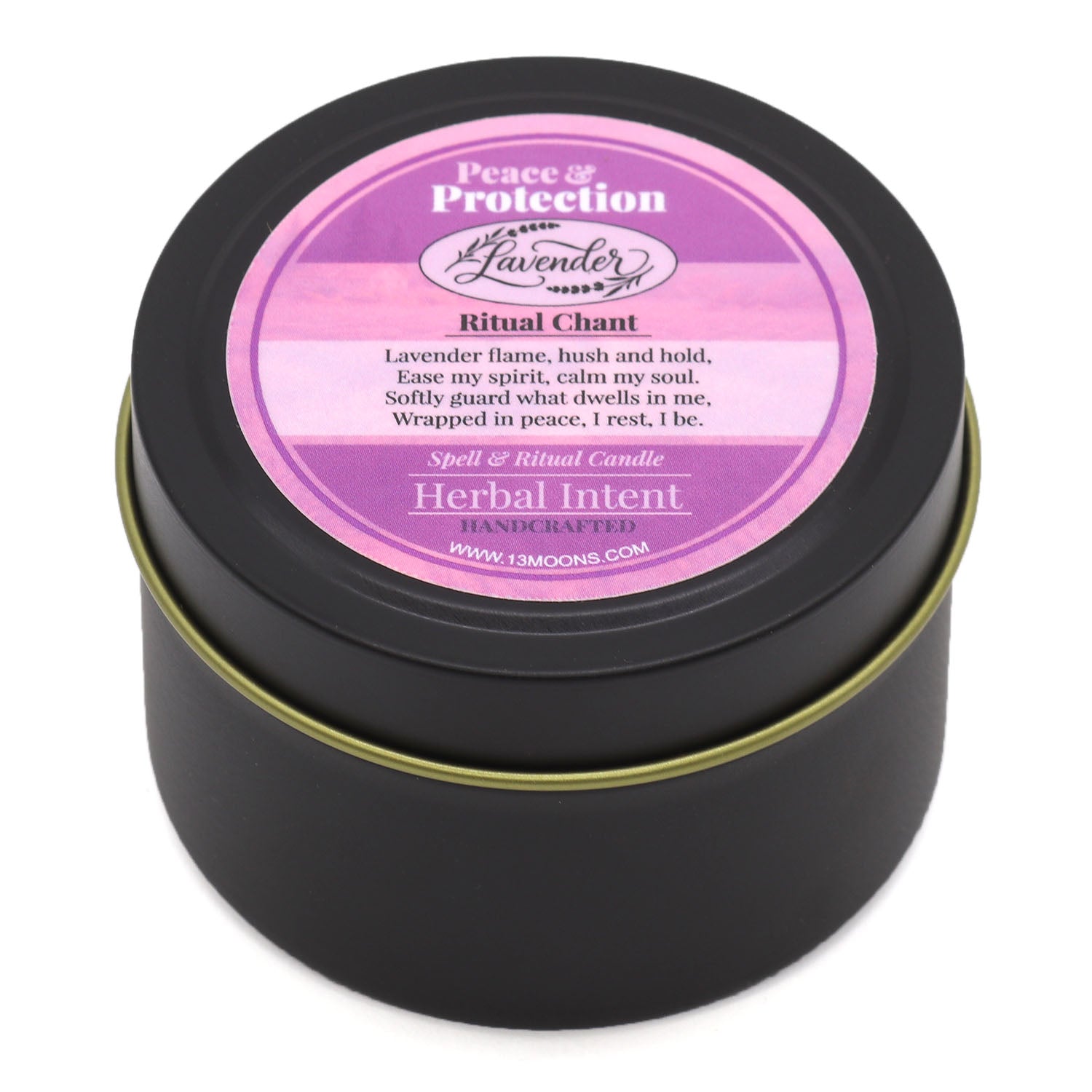 Lavender Peace & Protection Spell Candle