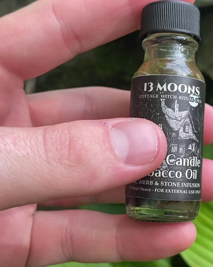 Black Candle Tobacco Ritual Oil by 13 Moons
