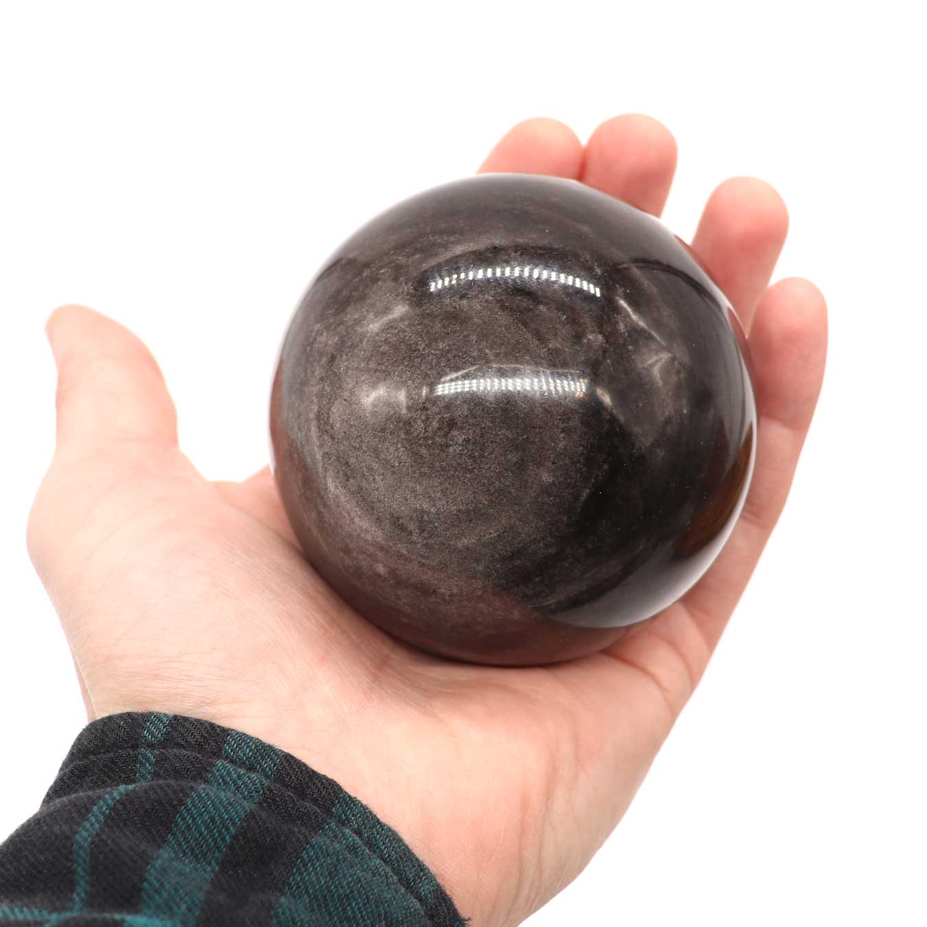 2.75 - 3 Inch Black Obsidian Crystal Ball - 13 Moons