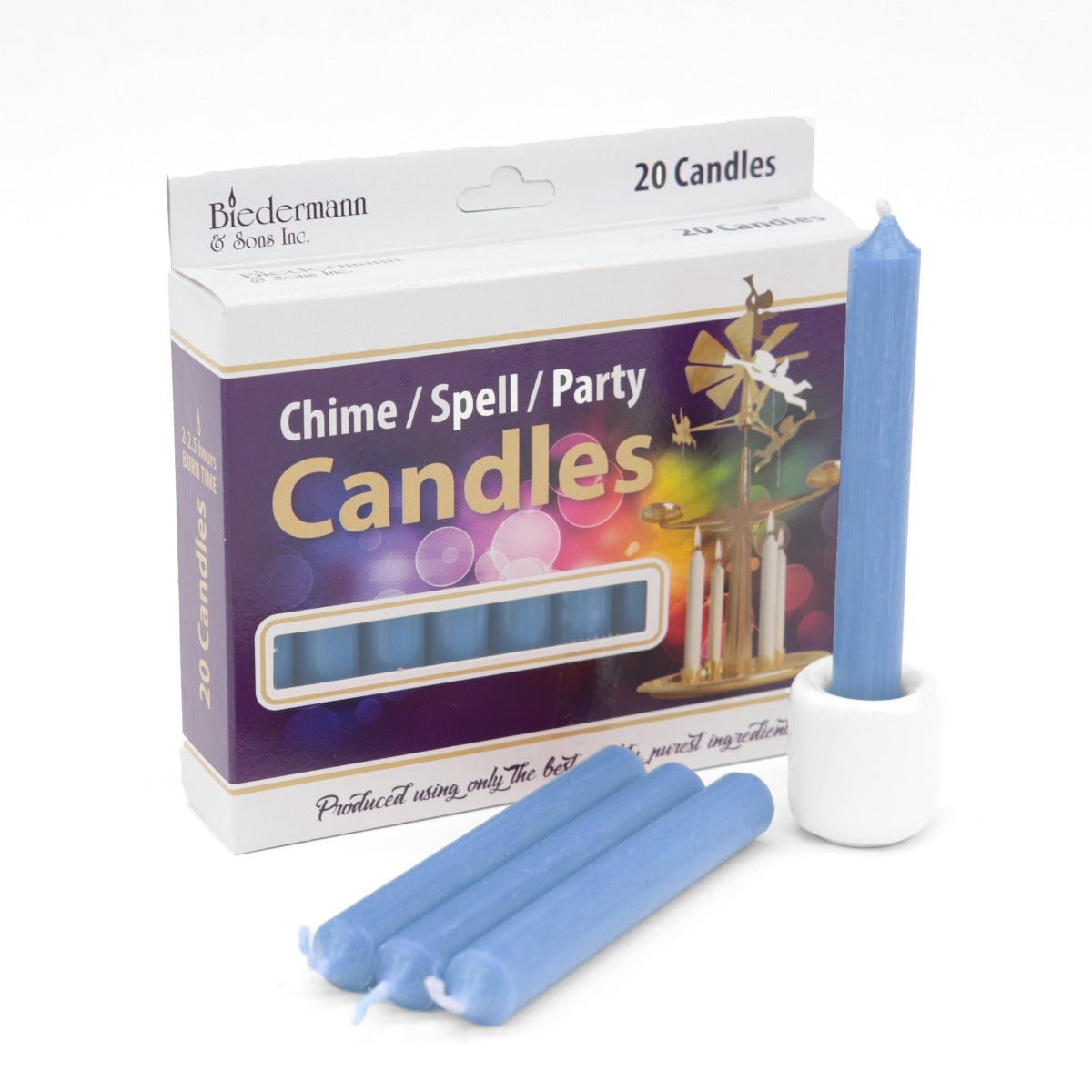 Chime Candle Light Blue Box - 13 Moons