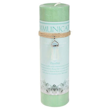 Crystal Energy Communication Candle with Pendant - 13 Moons