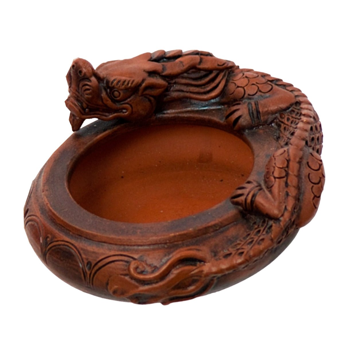 Dragon Terra Cotta Bowl with Sand - 13 Moons