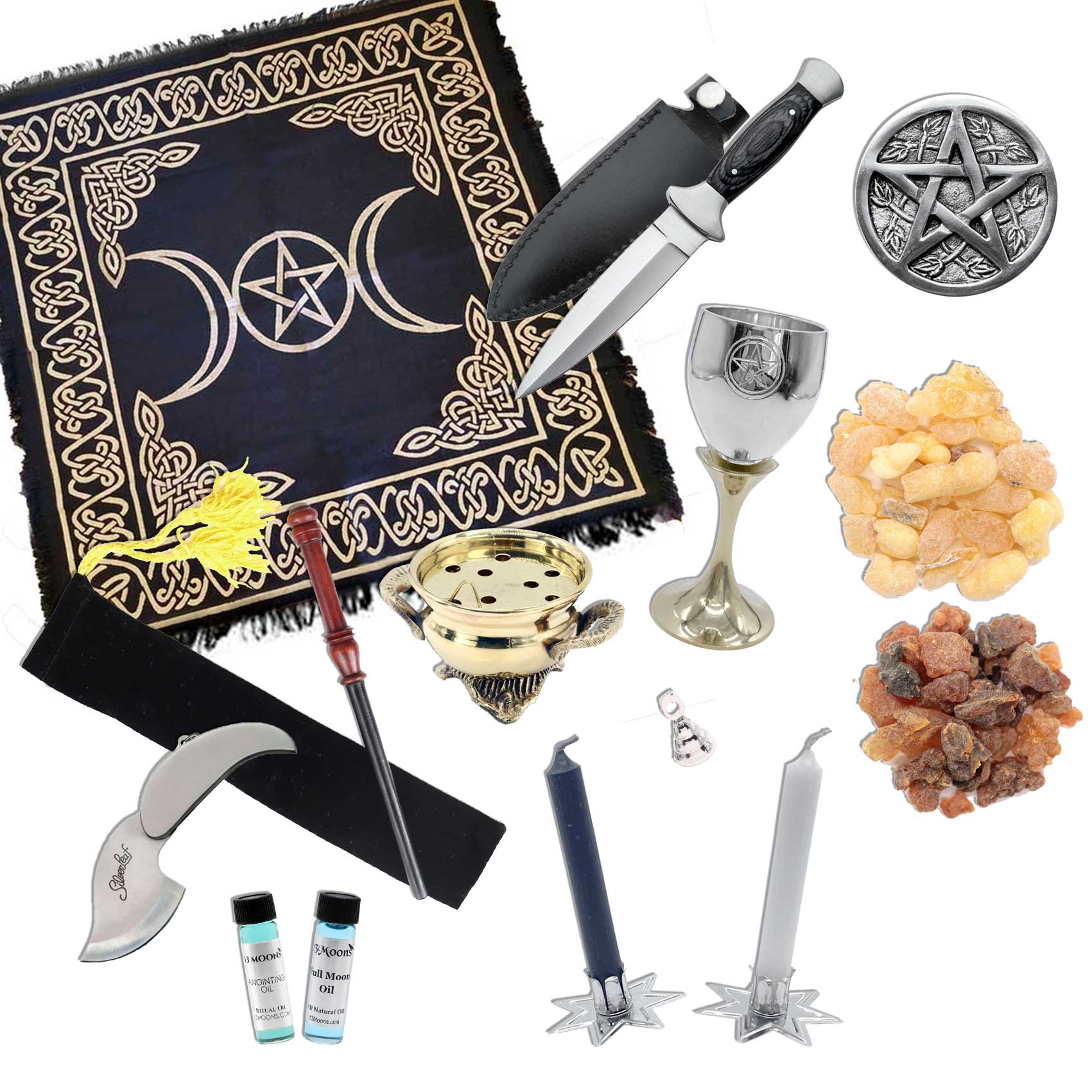  Witchcraft kit Wiccan Altar kit (Large) : Home & Kitchen