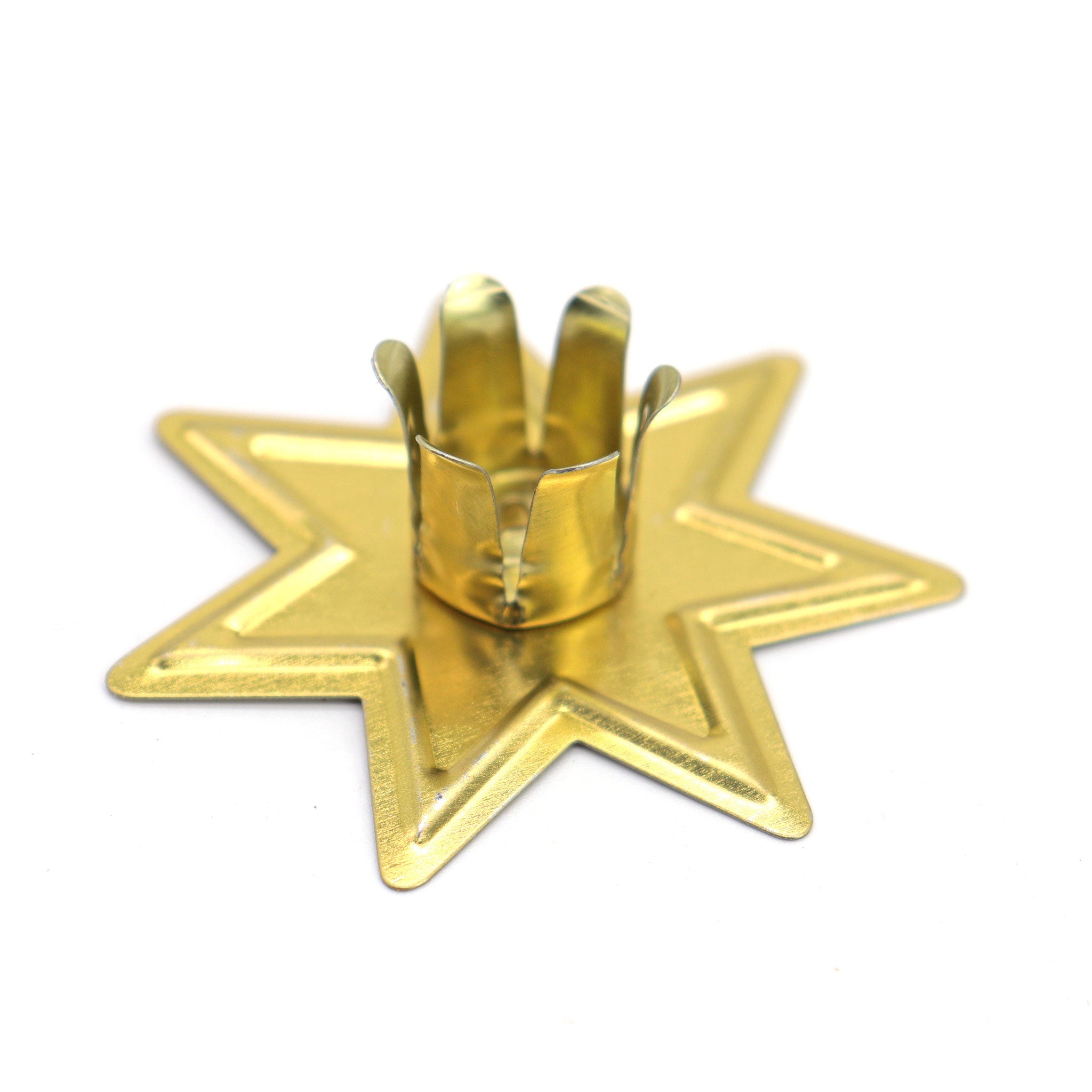 Gold 7 Point Star Chime Candle Holder - 13 Moons