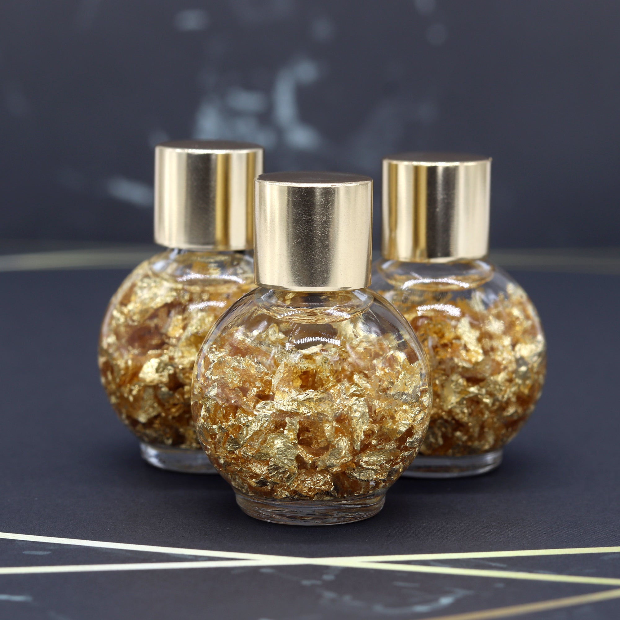Gold Flakes in Glass Bottle - 13 Moons