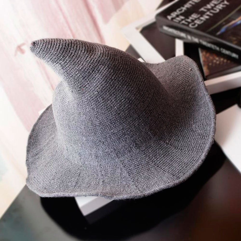 Grey Wool Witches Hat - 13 Moons