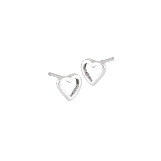 Heart Stud Earrings - 13 Moons