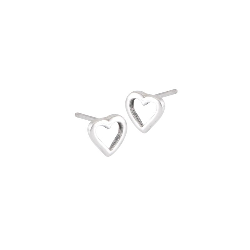 Heart Stud Earrings - 13 Moons