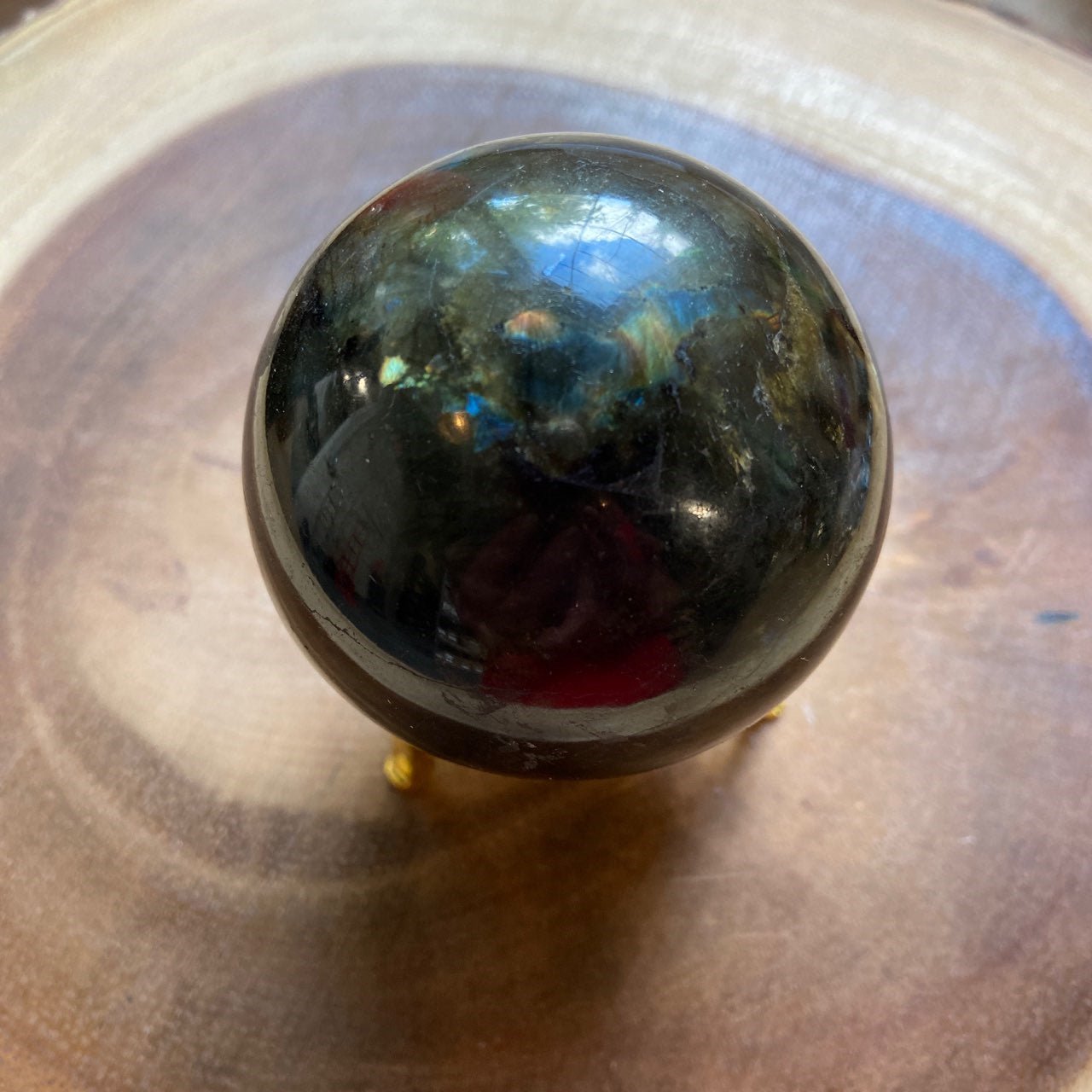 Labradorite Sphere, 2.25 - 2.75 inches - 13 Moons