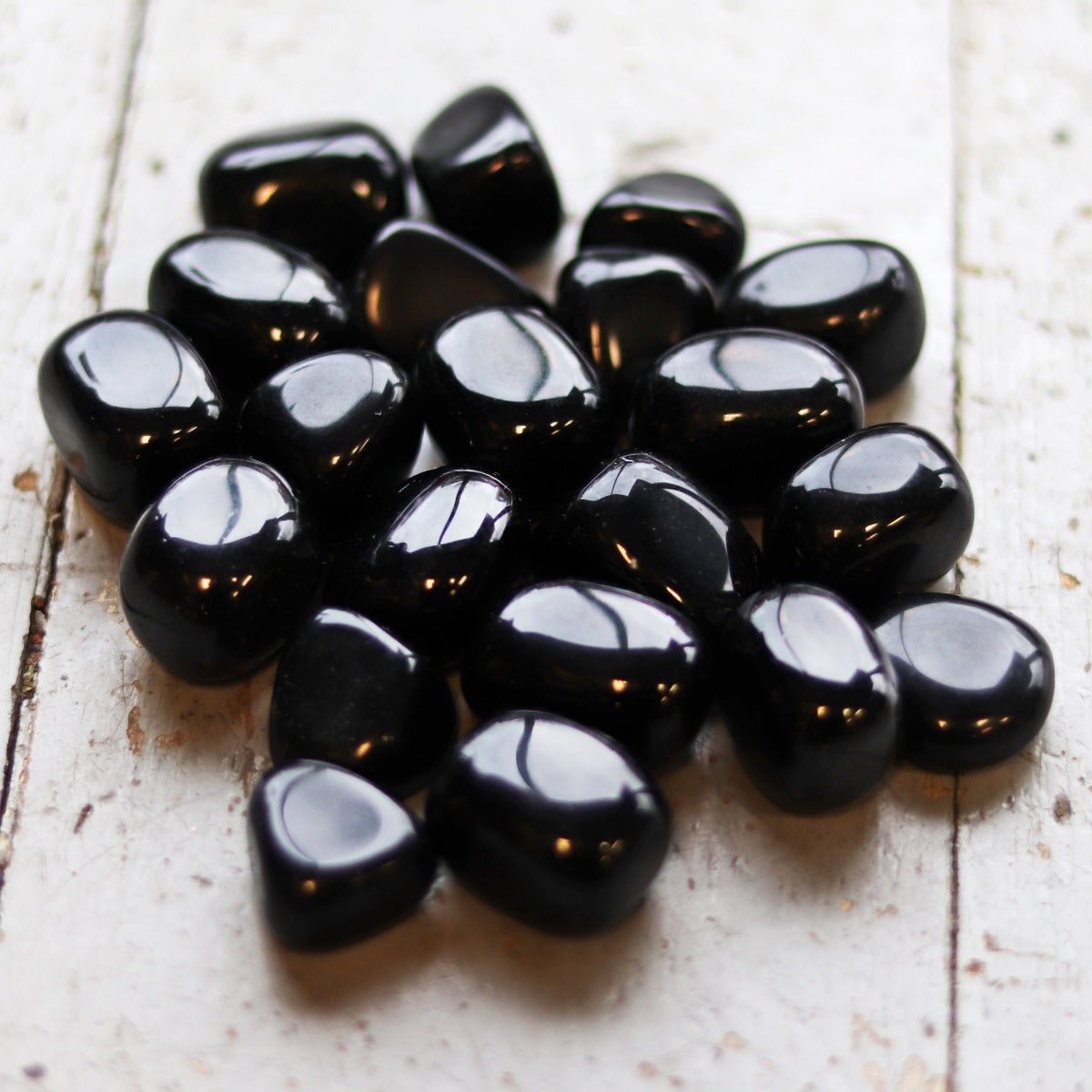 Obsidian, Black Tumbled Stone - 13 Moons