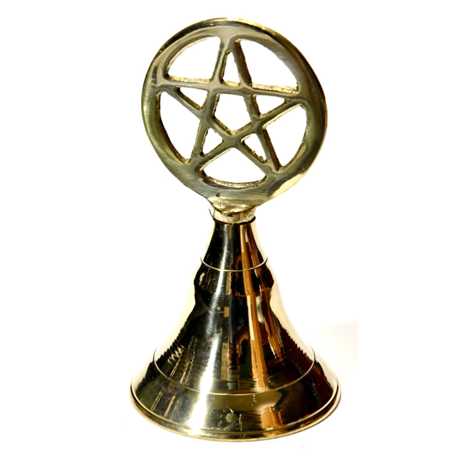 Pentacle Brass Bell 4 inch - 13 Moons