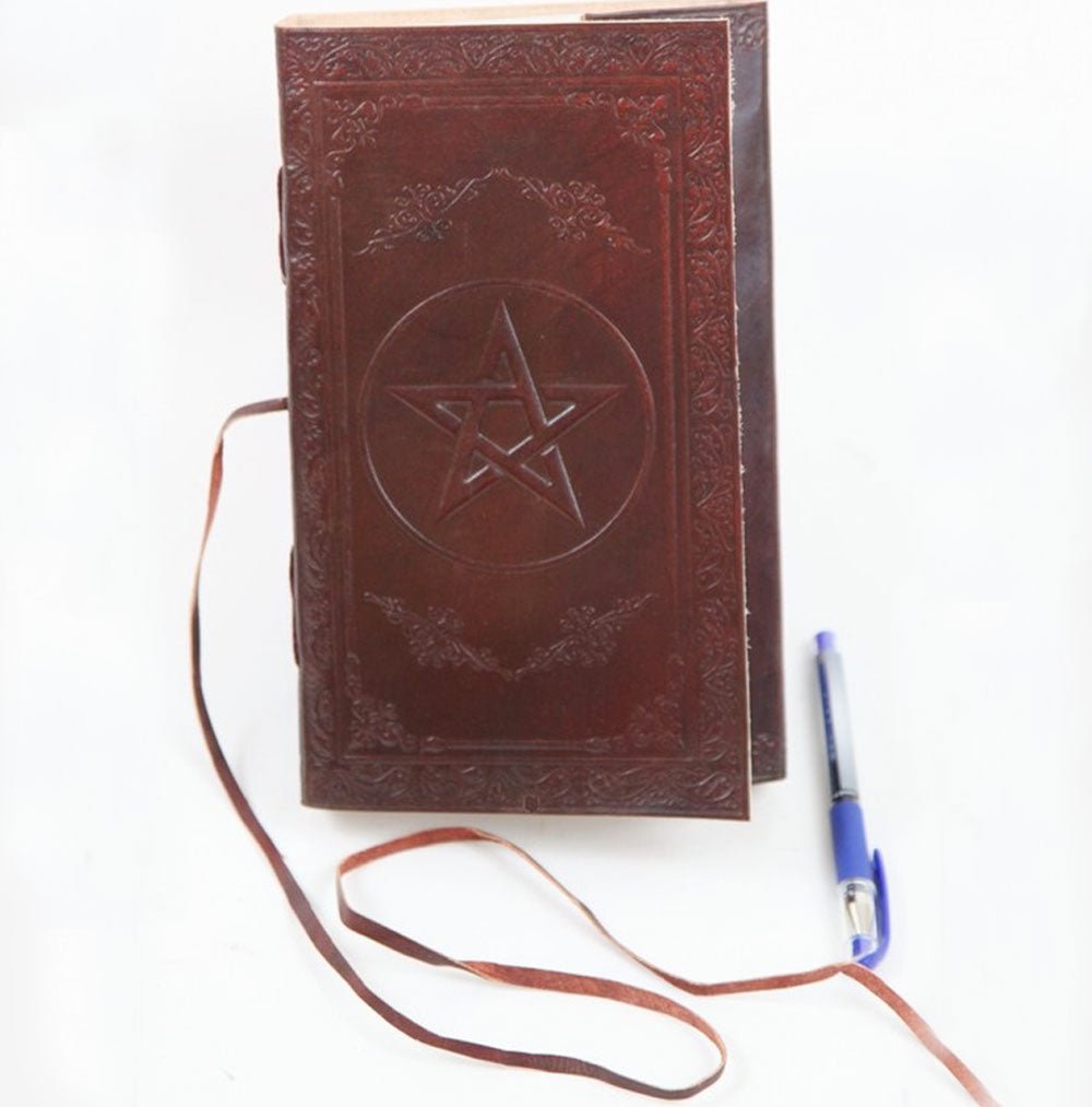 Pentacle Leather Book - 13 Moons