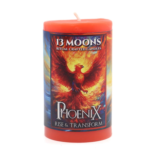 Phoenix Ritual Candle Small Pillar - 13 Moons
