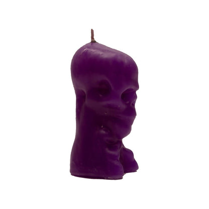 Purple Skull Candle, 5 inch - 13 Moons