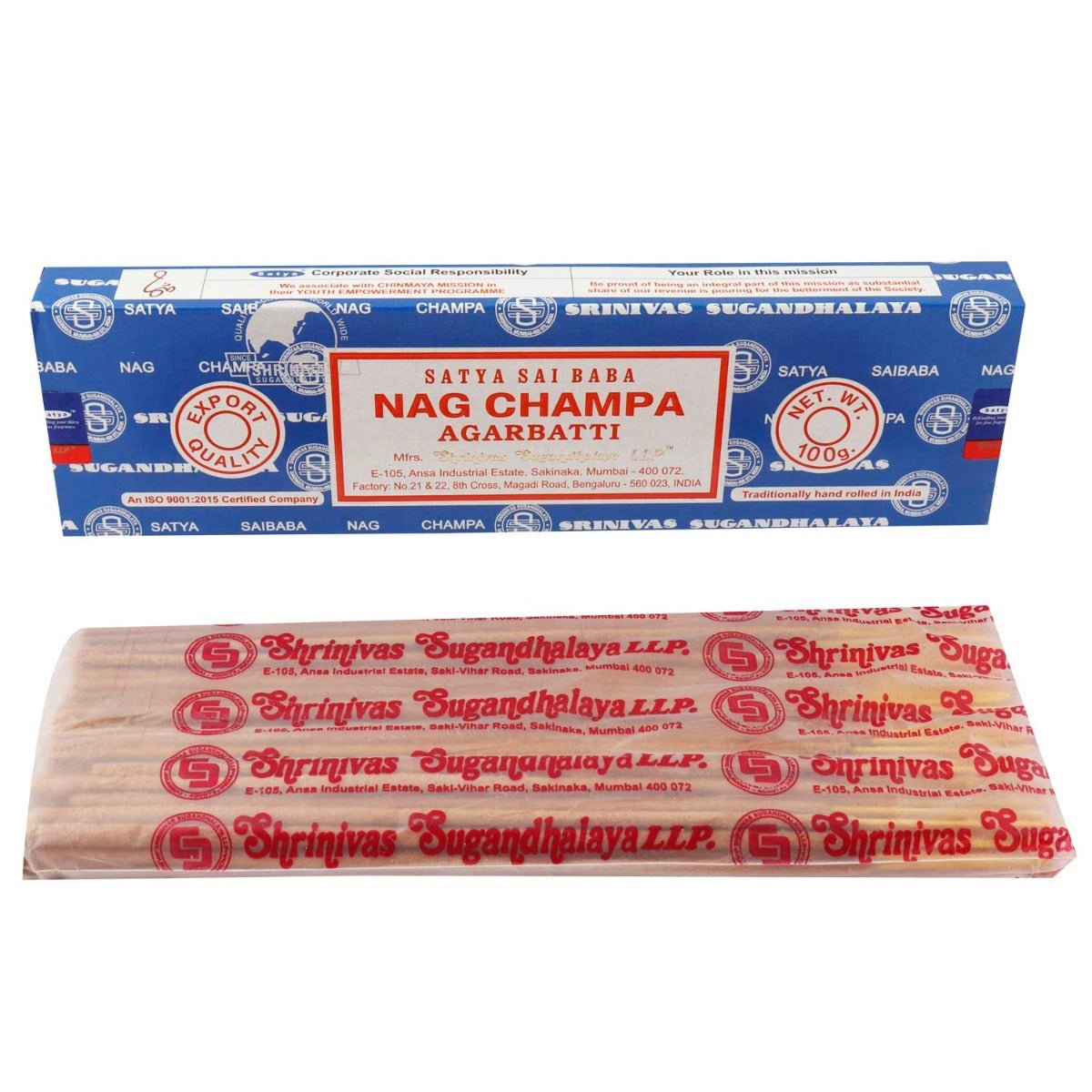 Satya SAI Baba, Incense Nag Champa, 100 Gram