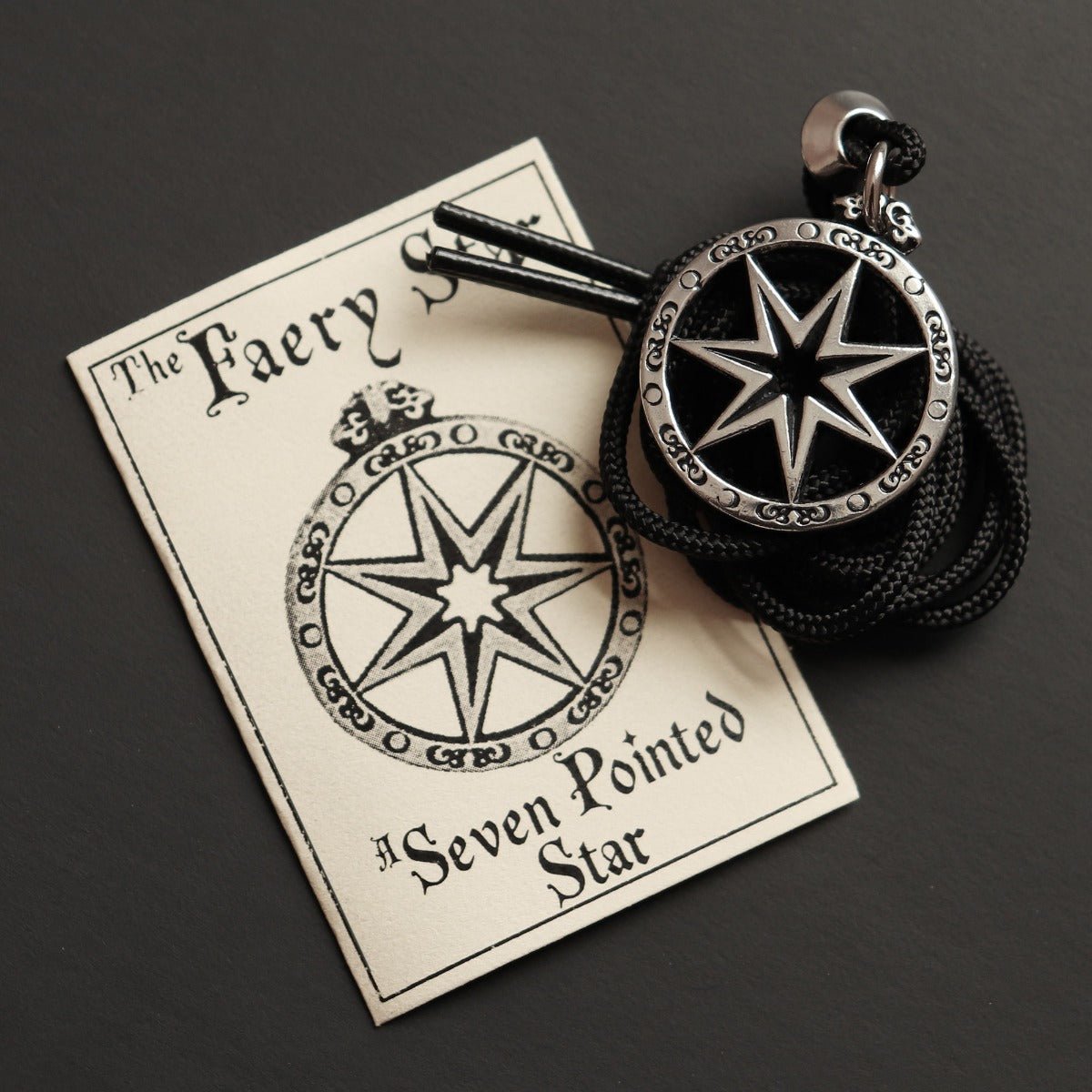 The Faery Star - Seven Point Star Pendant - 13 Moons