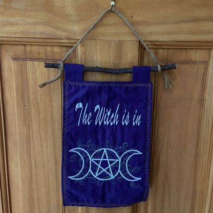 The Witch Is In Cloth Banner - 13 Moons