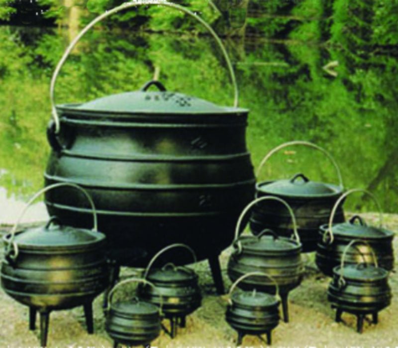 Traditional Potjie Cauldron Sizes 2 to 14