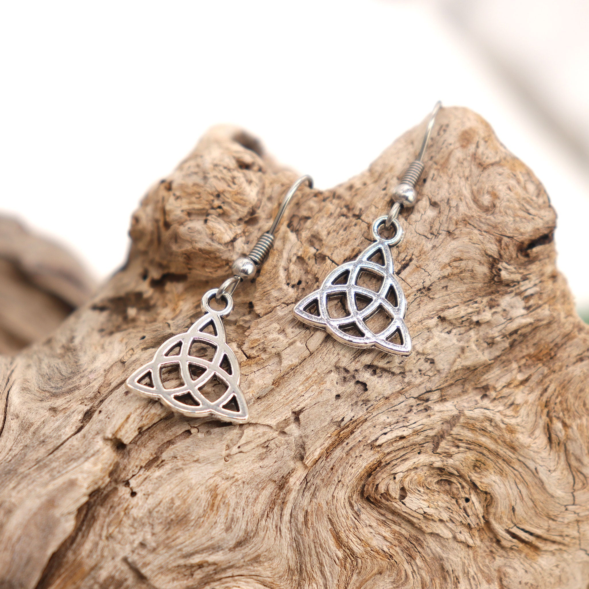 Triquetra Charm Earrings - 13 Moons