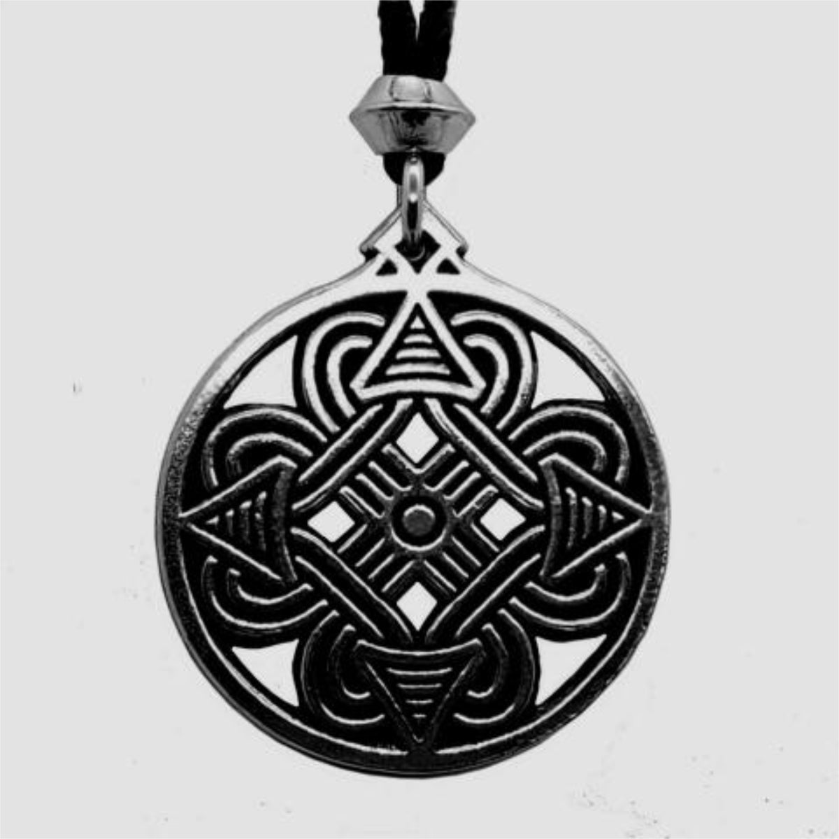 Hand-carved Loki Amulet. Viking Runic Jewelry. Scandinavian 