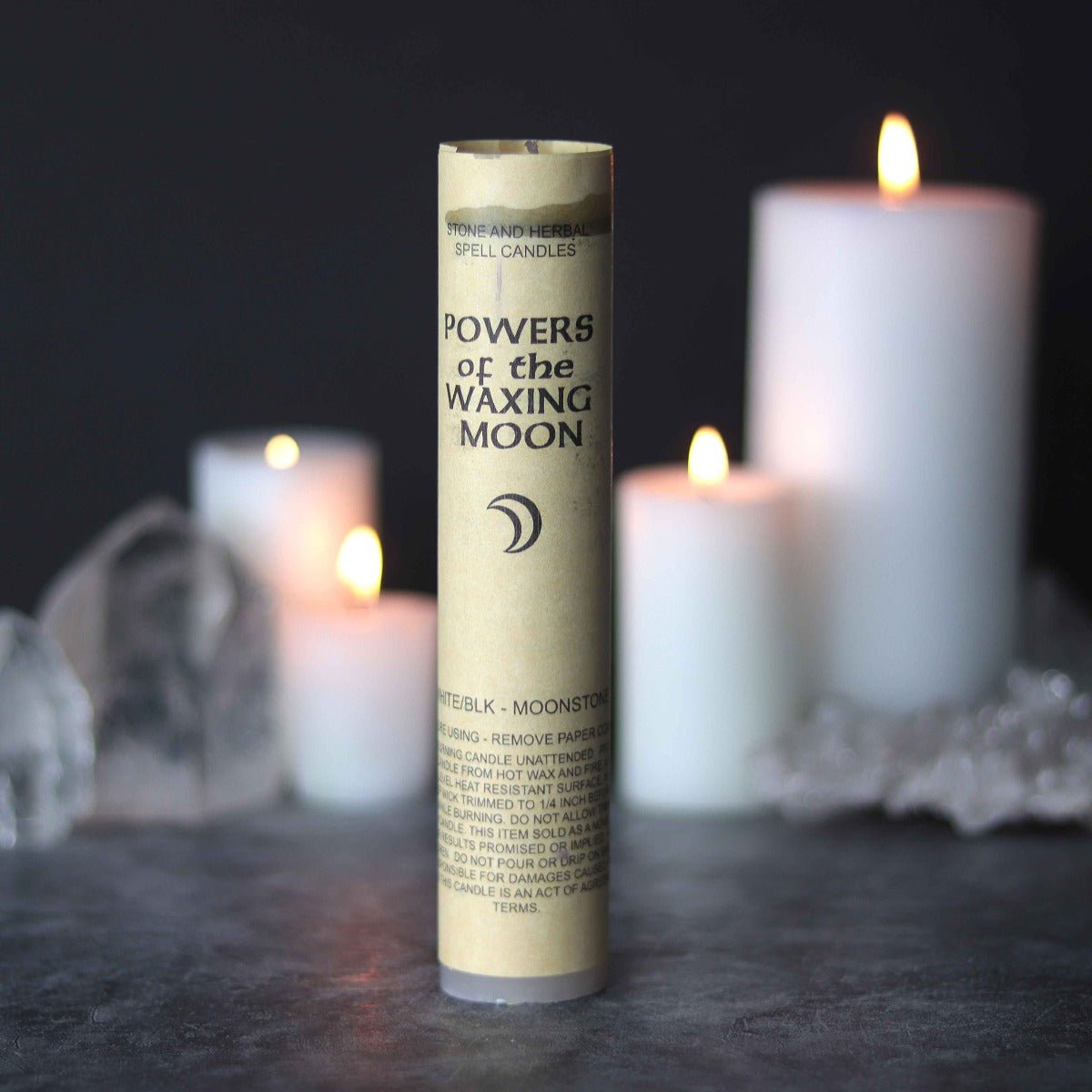 Waxing Moon Spell Candle - 13 Moons