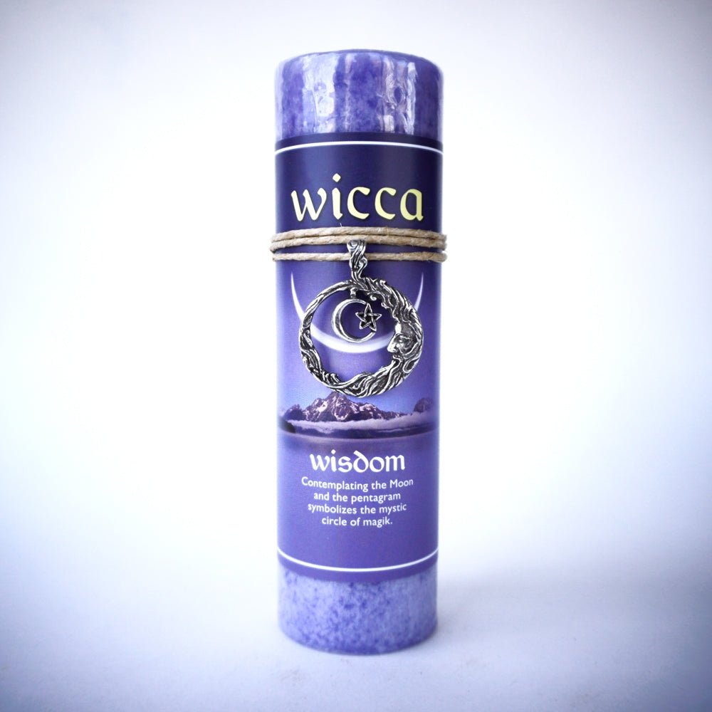 Wicca Wisdom Candle with Pendant - 13 Moons