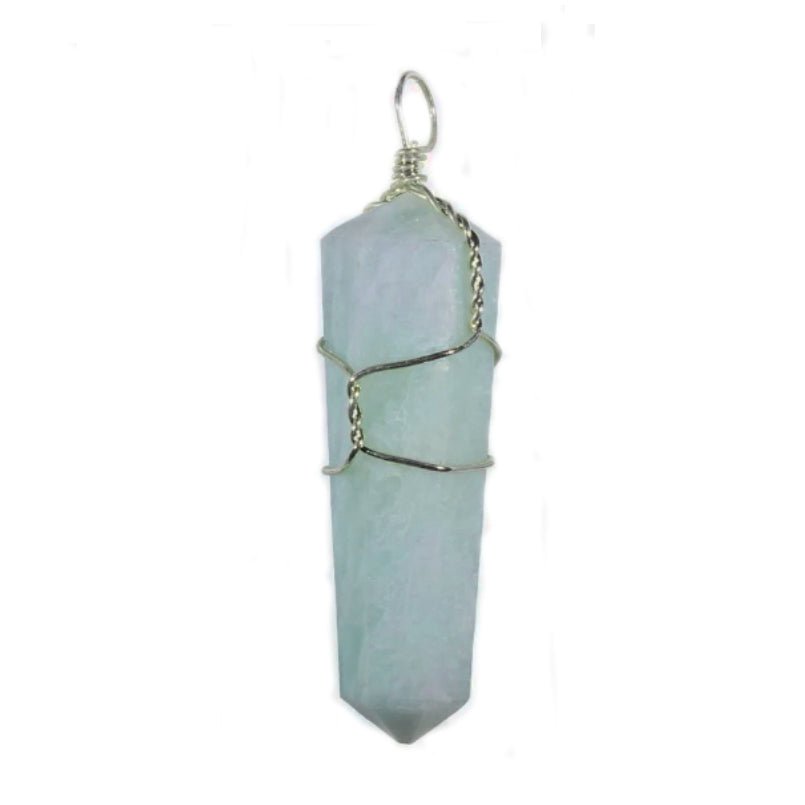 Wire Wrapped Gemstone Pendant - 13 Moons