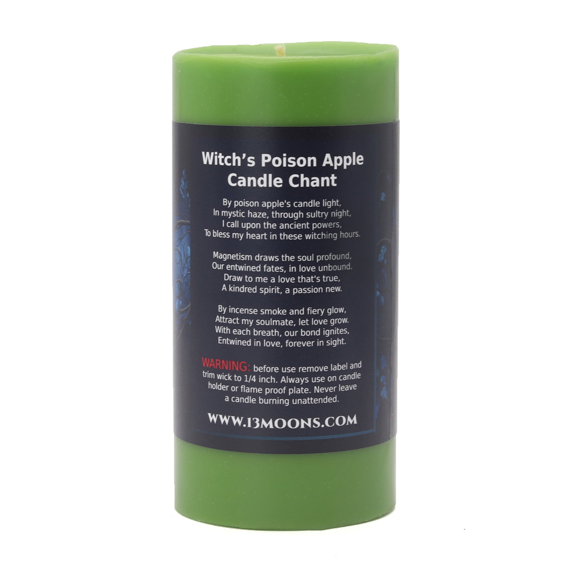 Witch's Poison Apple Ritual Candle - 13 Moons