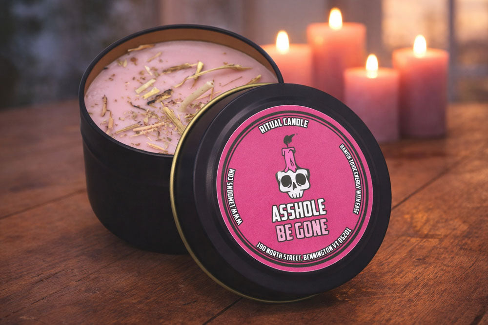 Asshole Be Gone Ritual Candle: Clear Bad Vibes Fast