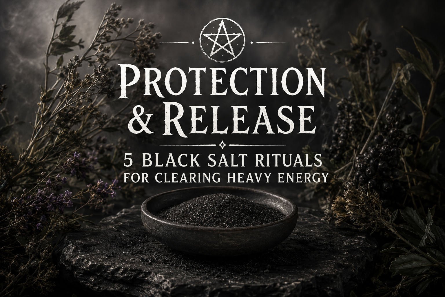 The Witch's Guide to Black Salt: 5 Powerful Rituals for Protection & Release