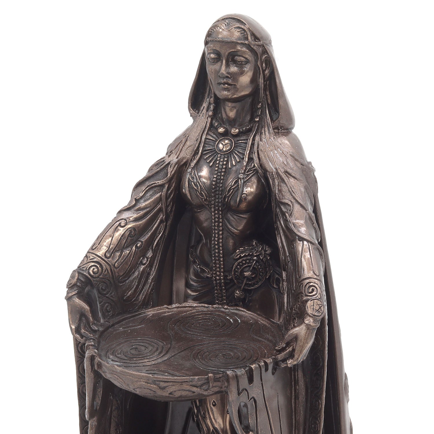 Danu Goddess Altar Statue Bronze