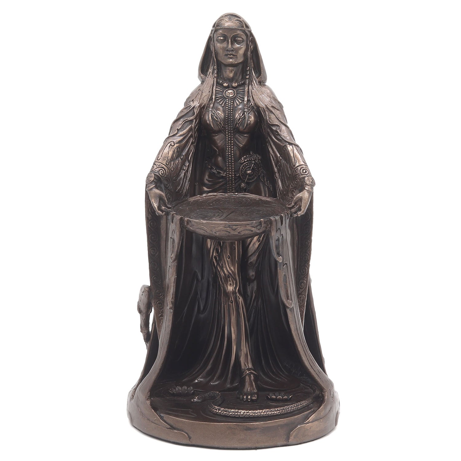 Danu Goddess Altar Statue Bronze