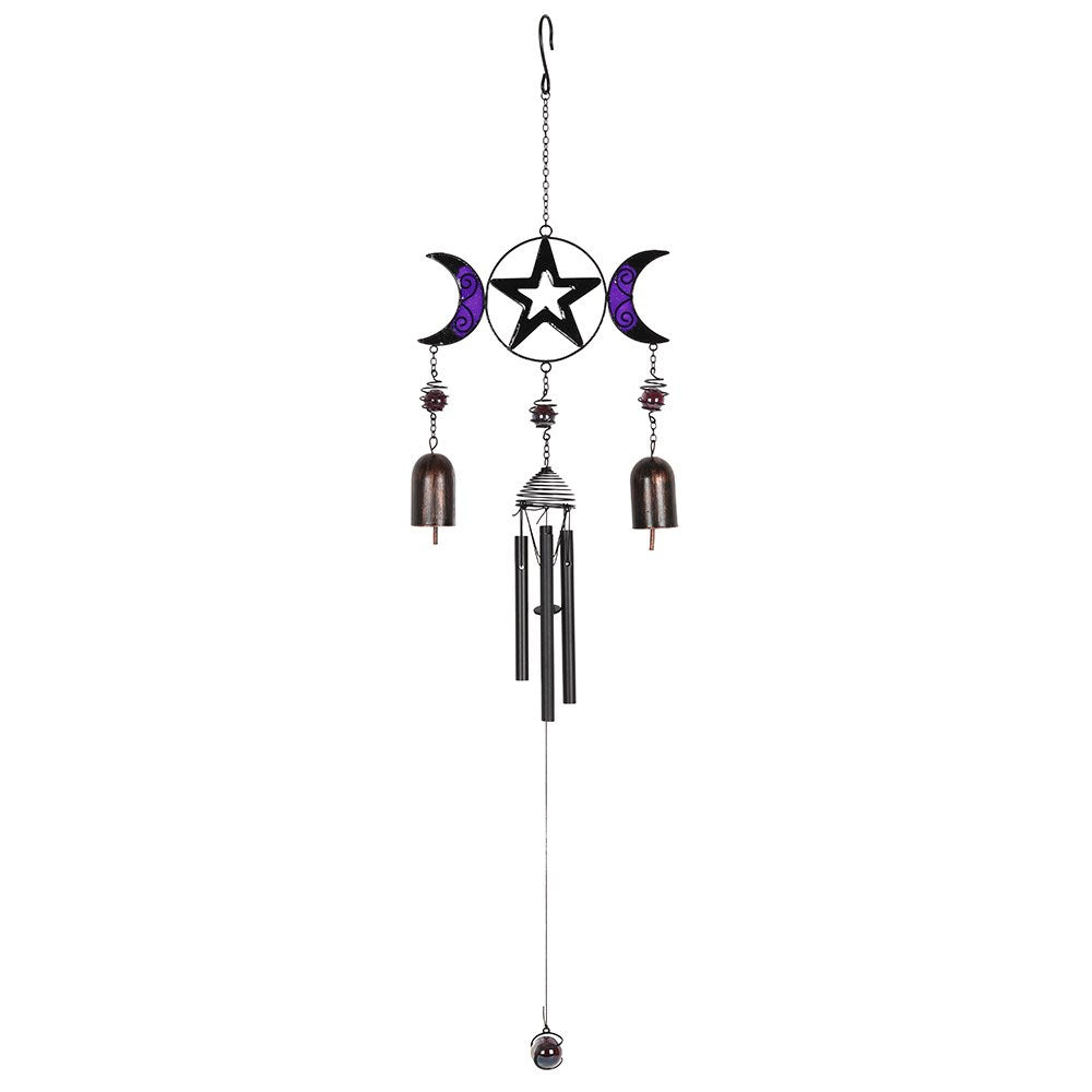 Triple Moon Pentacle Wind Chime & Suncatcher