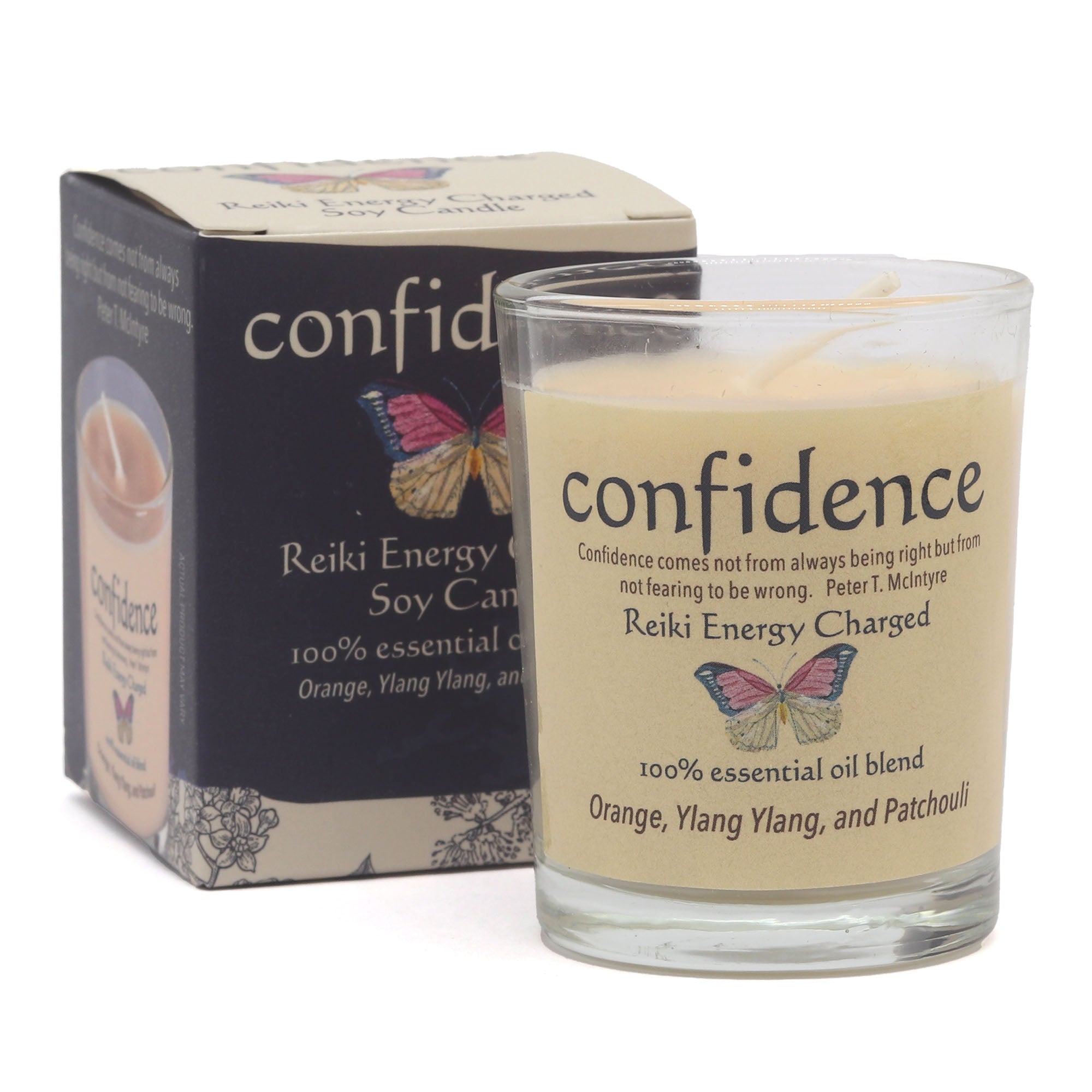 Confidence Herbal Intentions Jar Spell Candle