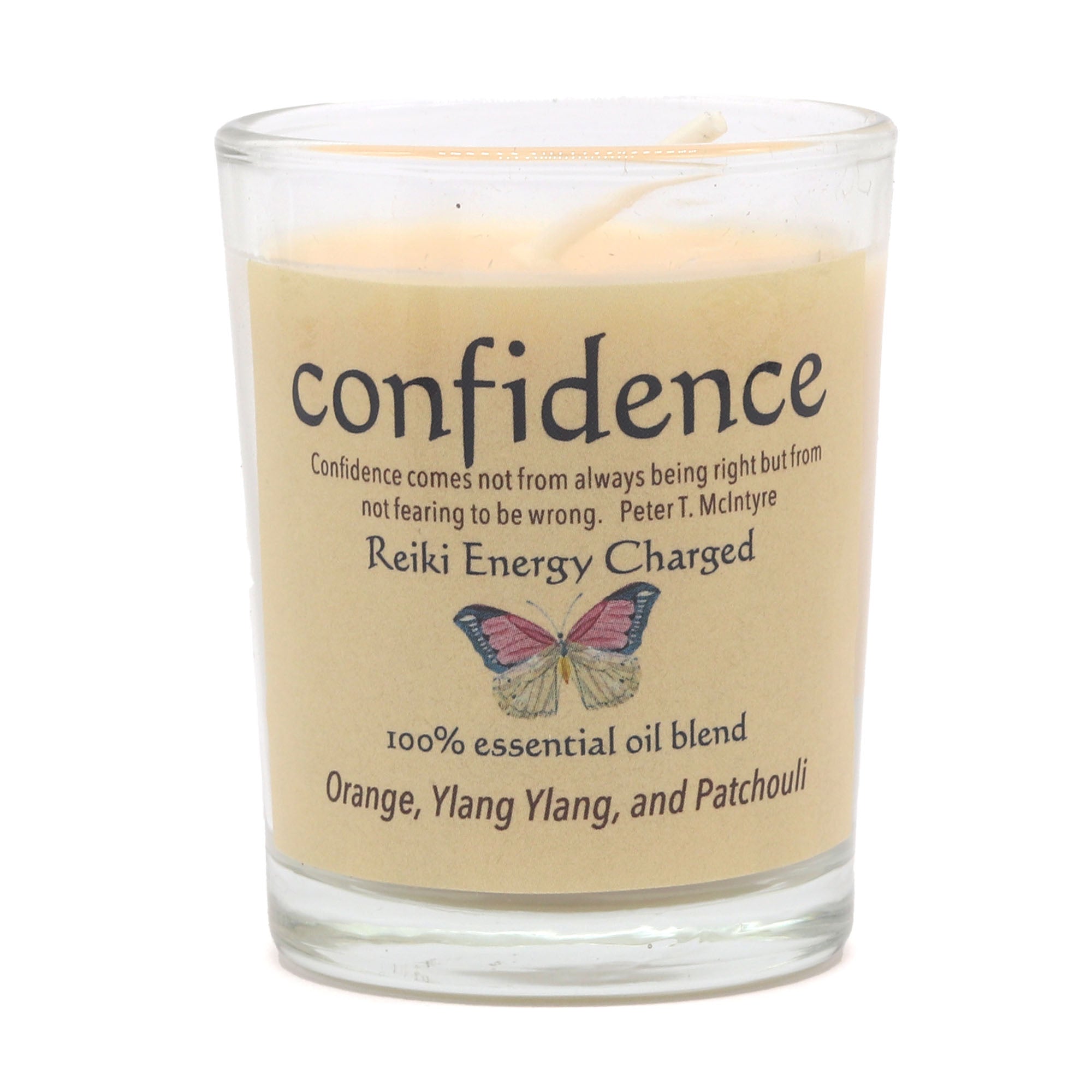 Confidence Herbal Intentions Jar Spell Candle