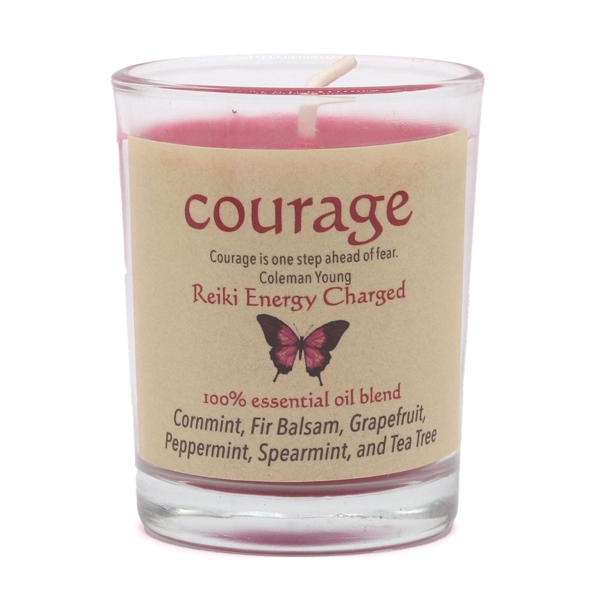 Courage Herbal Intentions Jar Spell Candle