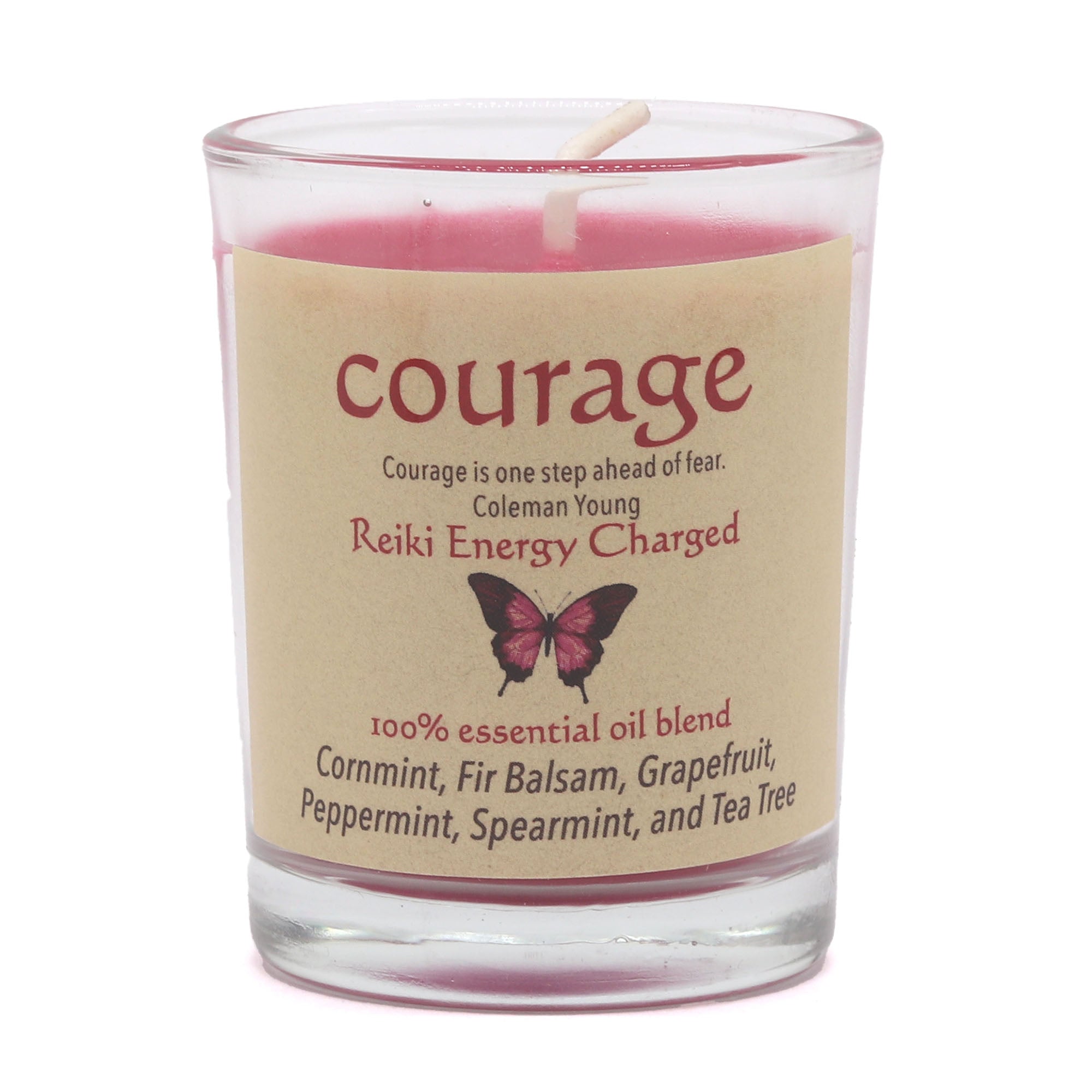 Courage Herbal Intentions Jar Spell Candle