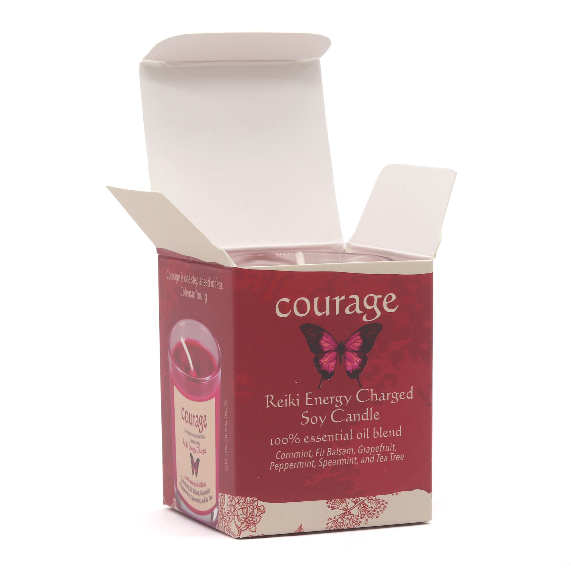 Courage Herbal Intentions Jar Spell Candle