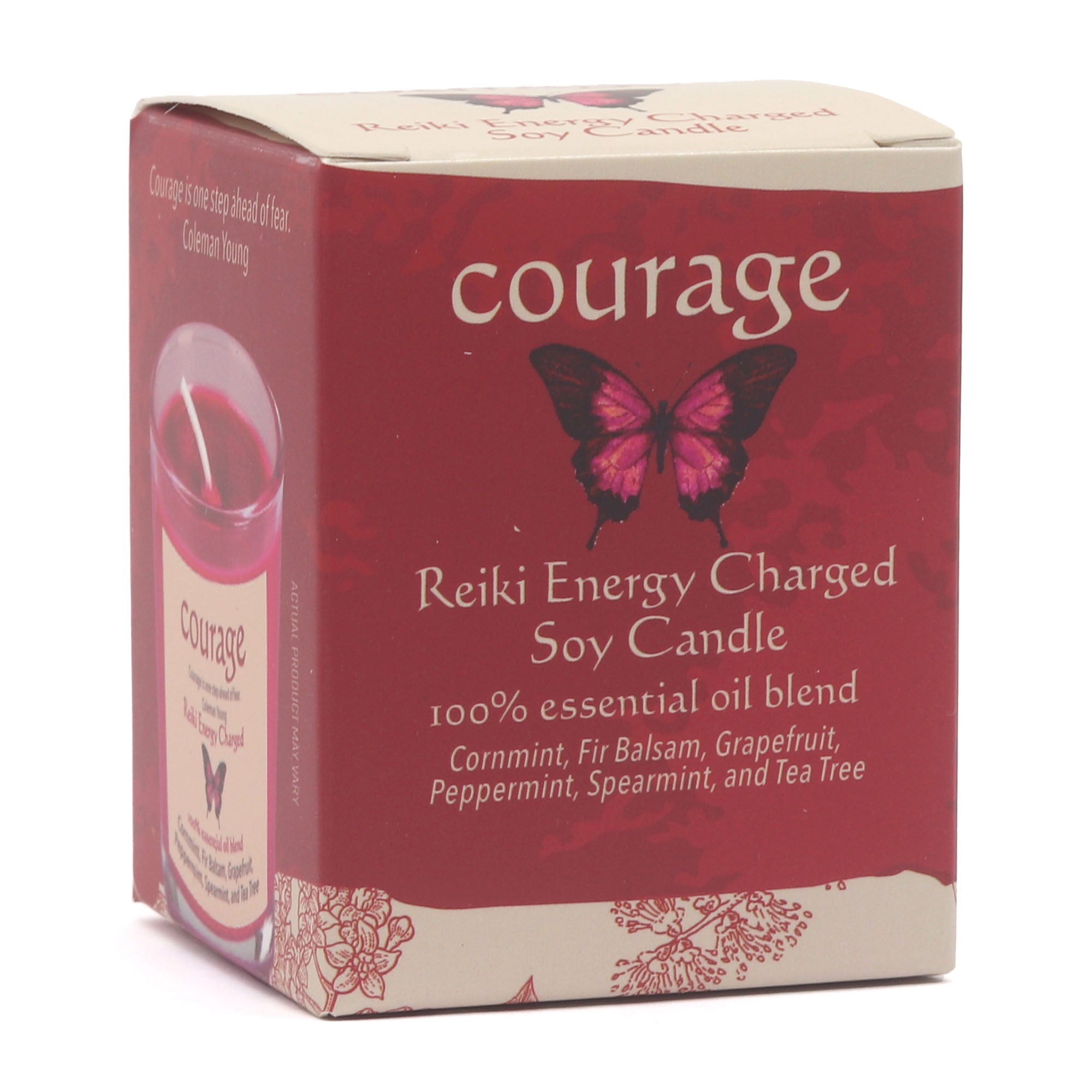 Courage Herbal Intentions Jar Spell Candle