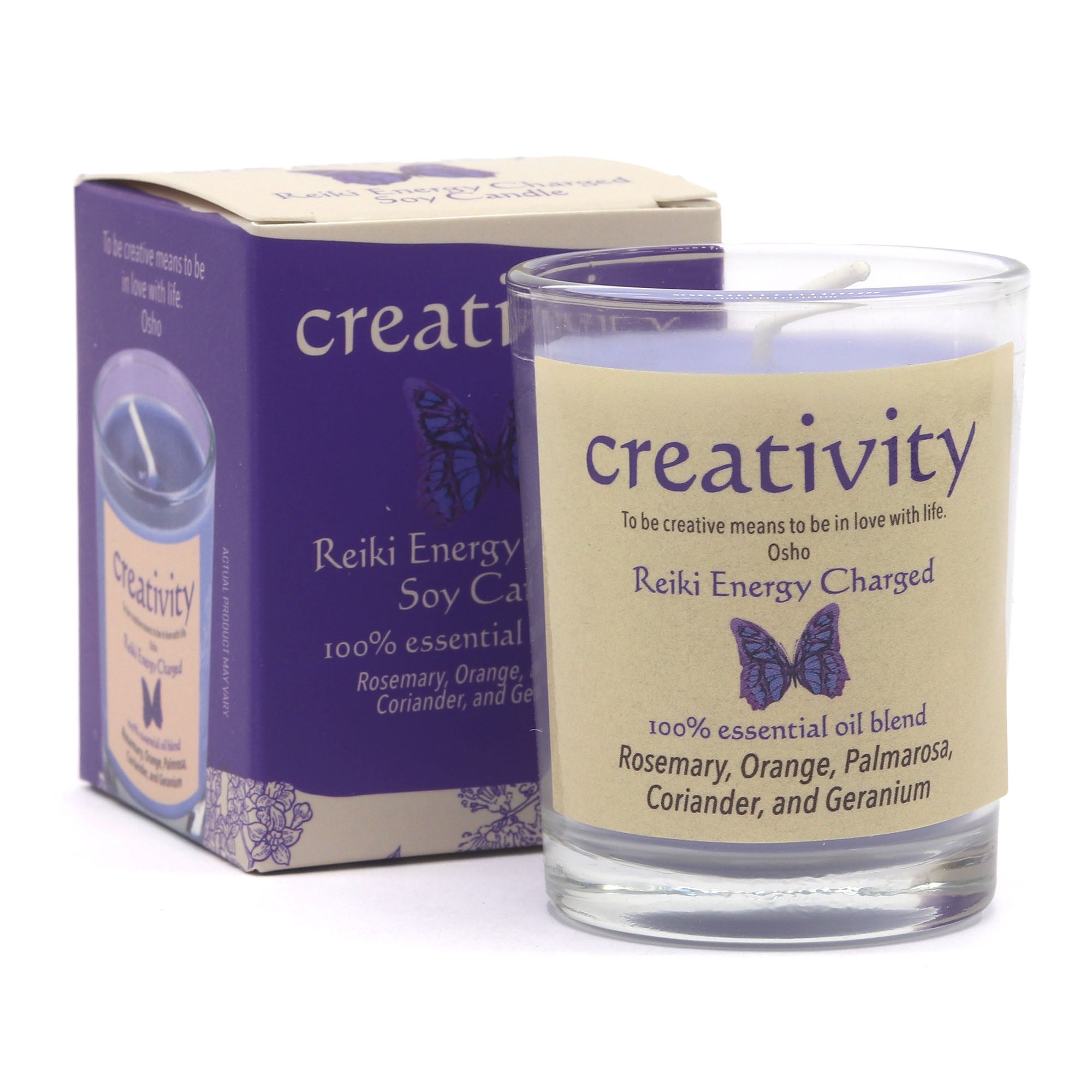 Creativity Herbal Intentions Jar Spell Candle