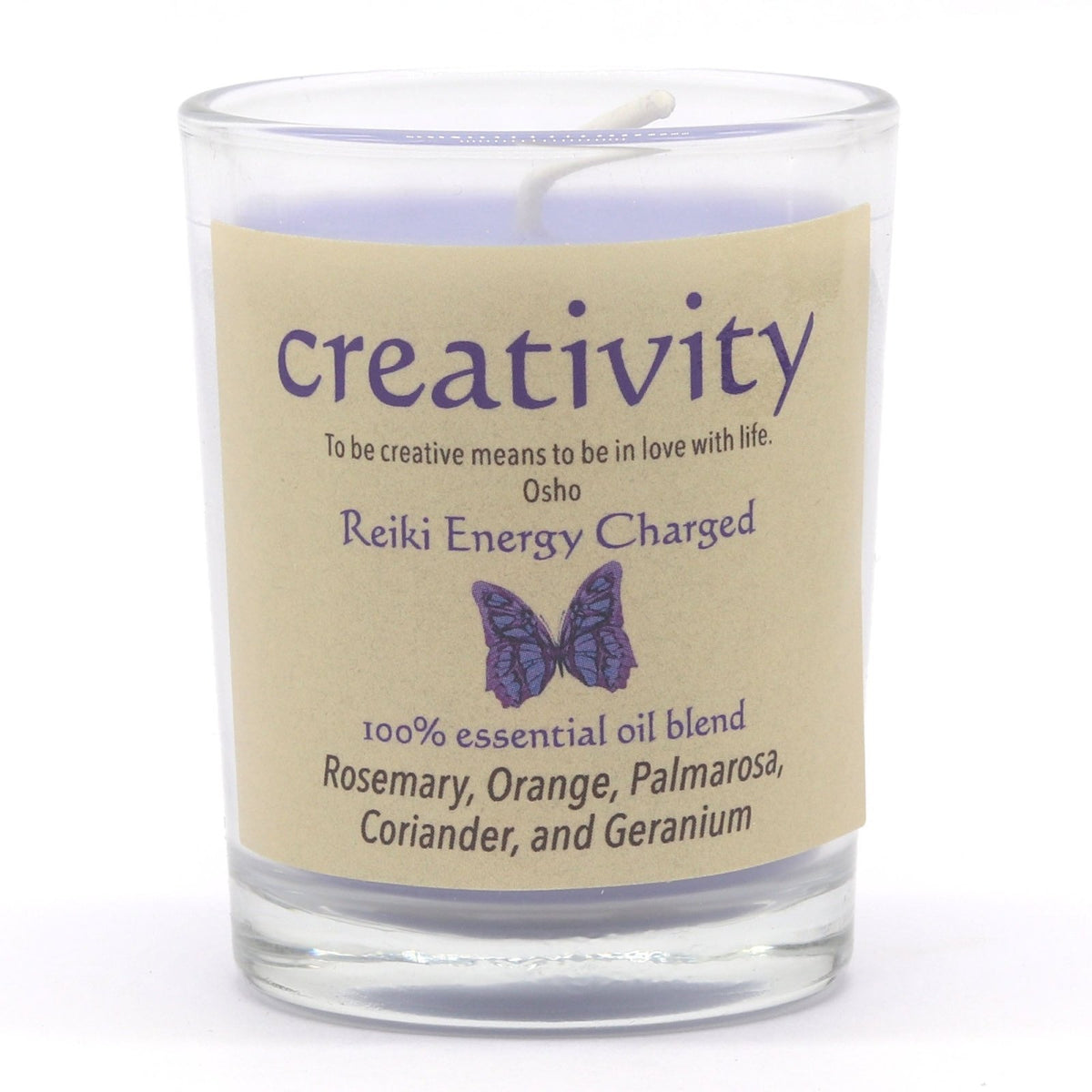 Creativity Herbal Intentions Jar Spell Candle