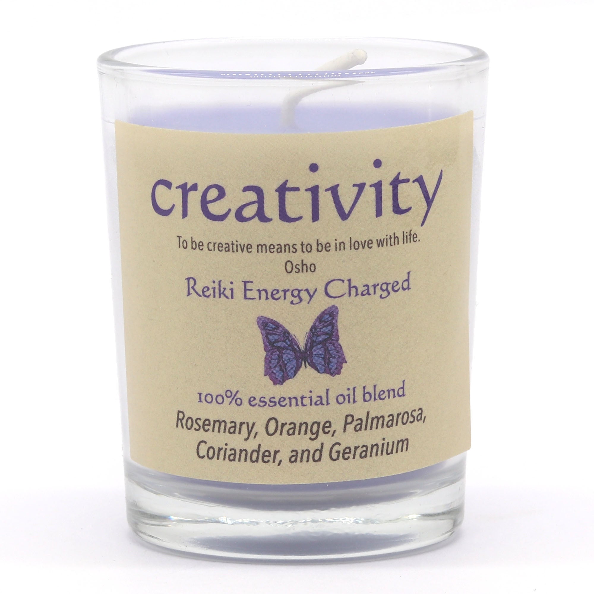 Creativity Herbal Intentions Jar Spell Candle