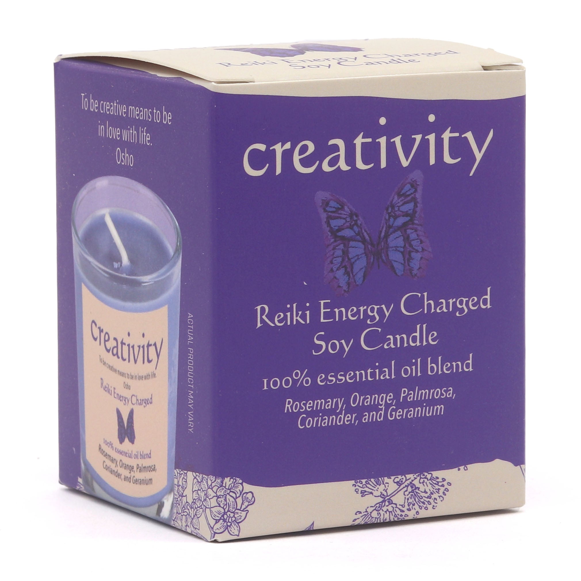 Creativity Herbal Intentions Jar Spell Candle