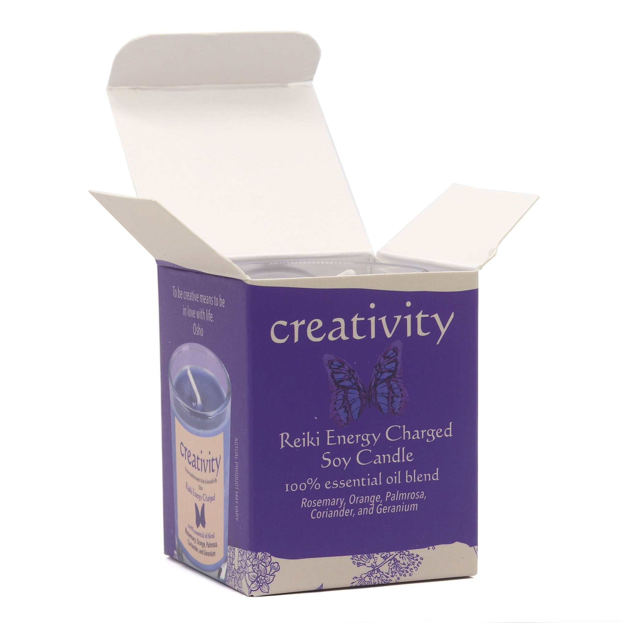 Creativity Herbal Intentions Jar Spell Candle