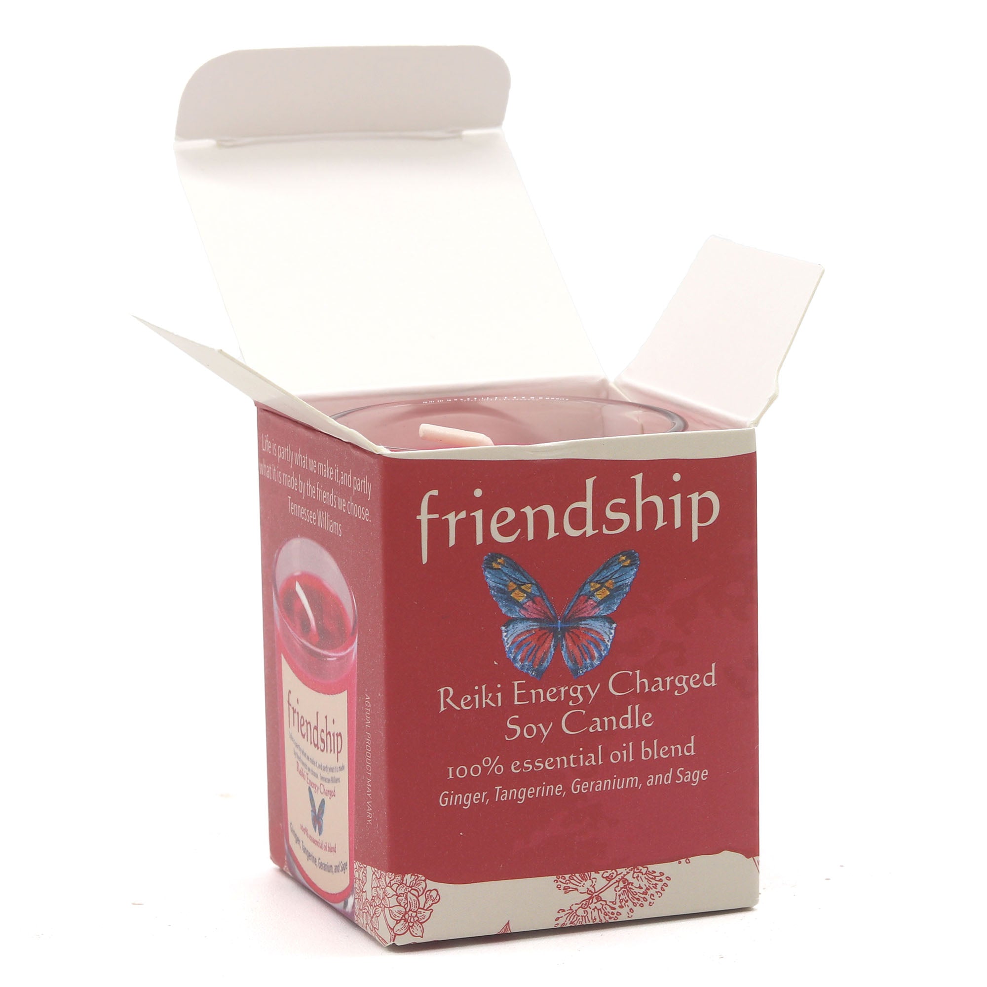 Friendship Herbal Intentions Jar Spell Candle