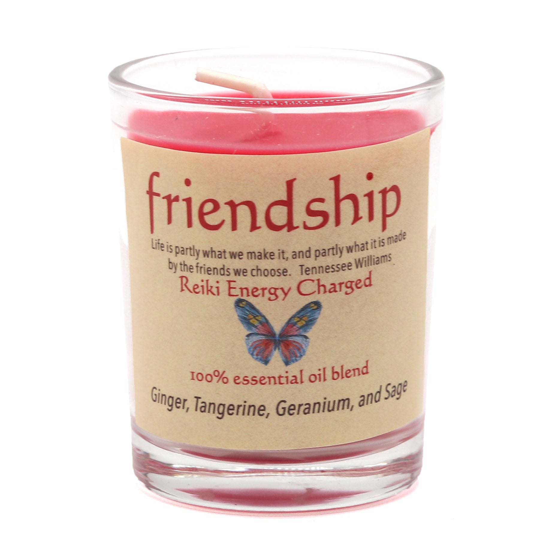 Friendship Herbal Intentions Jar Spell Candle