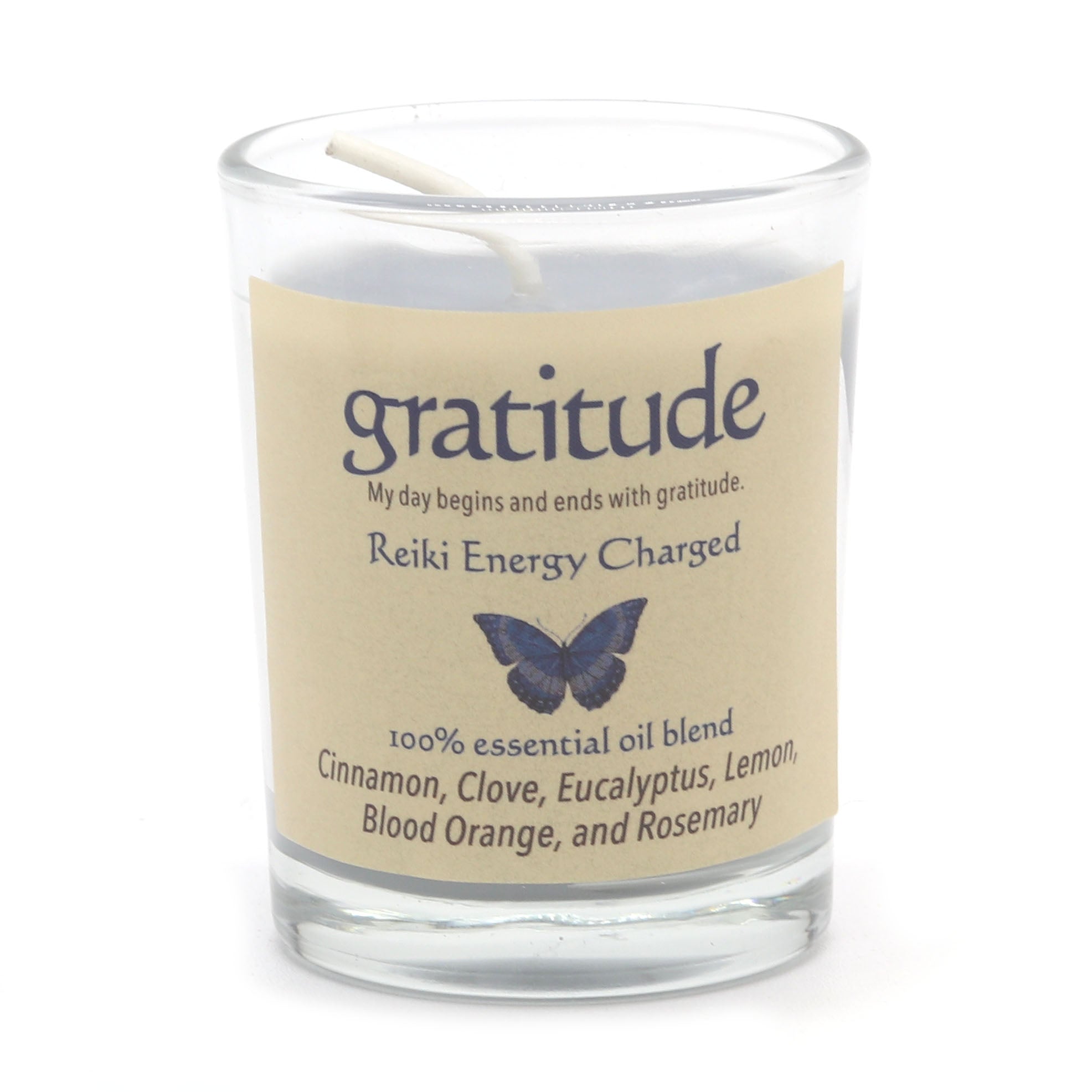 Gratitude Herbal Intentions Jar Spell Candle